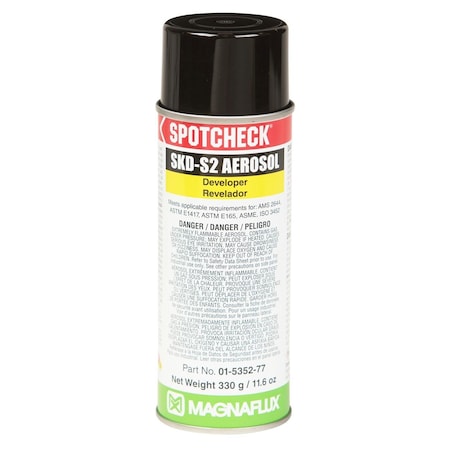 Magnaflux Developer, SKD-S2, Spotcheck, Solvent Based, 16 oz, Aerosol 01-5352-78